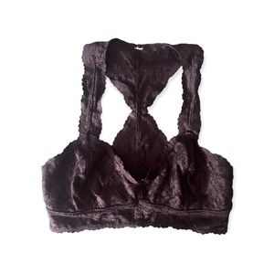 Black Bralette Galloon Lace Free People Size S